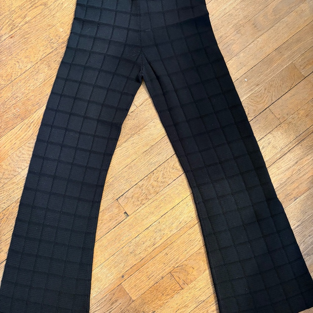 SOLID & STRIPED Black Wide Leg Pants
